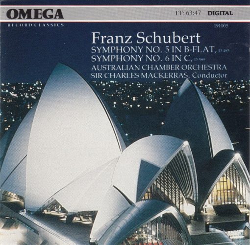 Franz Schubert, Australian Chamber Orchestra, Sir Charles Mackerras - Symphony No. 5 In B-Flat - Symphony No. 6 In C (CD, Album) (Near Mint (NM or M-))