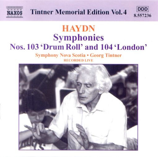 Joseph Haydn, Symphony Nova Scotia, Georg Tintner - Symphonies Nos. 103 'Drum Roll' And 104 'London' (CD, Album) (Near Mint (NM or M-))