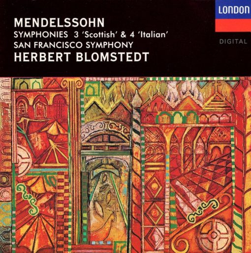 Felix Mendelssohn-Bartholdy, San Francisco Symphony, Herbert Blomstedt - Symphonies 3 "Scottish" & 4 "Italian" (CD, Album, Club) (Near Mint (NM or M-))