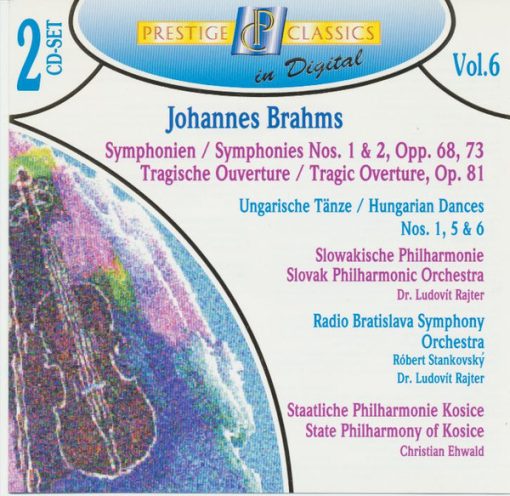 Johannes Brahms - Symphonies Nos. 1 & 2, Opp. 68, 73  / Tragic Overture, Op. 81 / Hungarian Dances, Nos. 1, 5 & 6 (2xCD, Comp) (Near Mint (NM or M-))