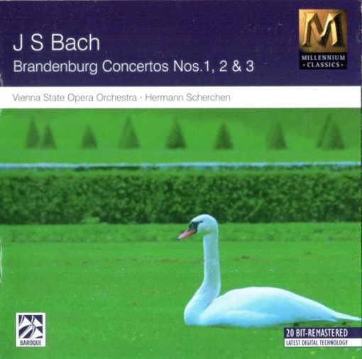 Johann Sebastian Bach - Brandenburg Concertos Nos. 1, 2 & 3 (CD, Comp, RE, RM) (Near Mint (NM or M-))