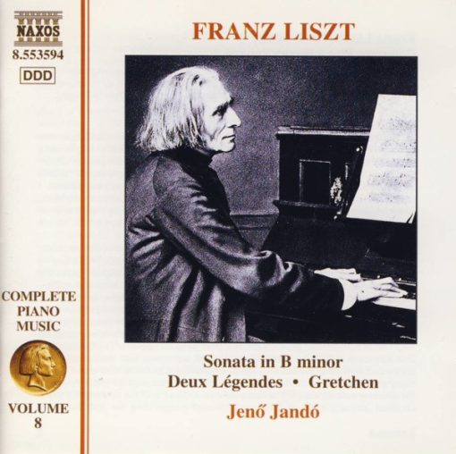 Franz Liszt, Jenö Jandó - Complete Piano Music • Volume 8 - Sonata In B Minor • Deux Légends • Gretchen (CD) (Near Mint (NM or M-))