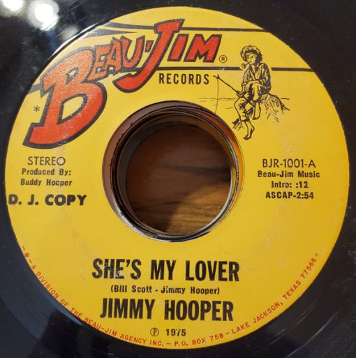 Jimmy Hooper - She's My Lover (7", Single, Promo) (Very Good Plus (VG+))