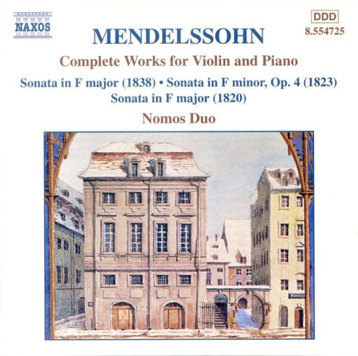 Felix Mendelssohn-Bartholdy, Nomos Duo - Complete Works For Violin And Piano (CD, Album) (Near Mint (NM or M-))