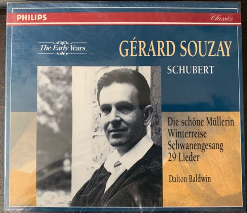 Franz Schubert - Gérard Souzay, Dalton Baldwin - Die Schöne Müllerin; Winterreise; Schwanengesang; 29 Lieder (4xCD, RM + Box, Comp, Sli) (Near Mint (NM or M-))