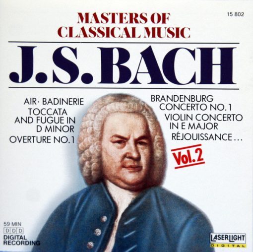 Johann Sebastian Bach - Masters Of Classical Music, Vol.2: J.S. Bach (CD, Comp) (Near Mint (NM or M-))