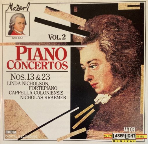 Wolfgang Amadeus Mozart, Linda Nicholson, Cappella Coloniensis, Nicholas Kraemer - Piano Concertos Vol. 2 Nos. 13 & 23 (CD) (Near Mint (NM or M-))