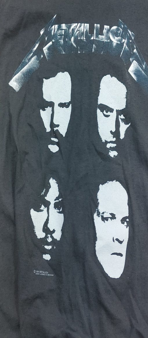 METALLICA - VINTAGE BLACK ALBUM 1991/1992 TOUR T-SHIRT XL