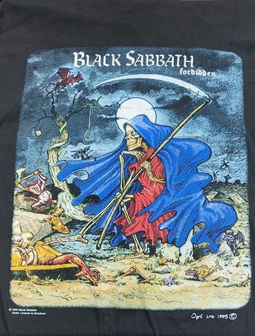 BLACK SABBATH - VINTAGE "Forbidden" TOUR T-SHIRT 1995 XL