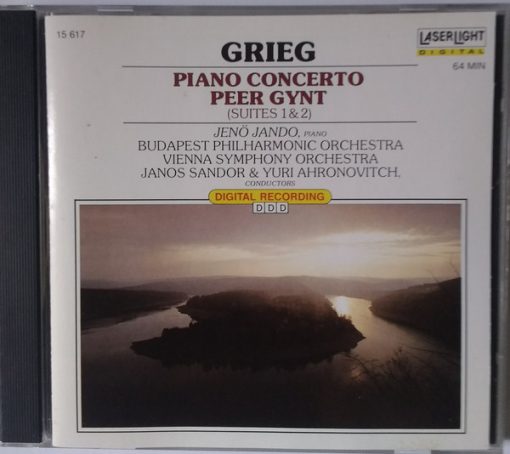 Edvard Grieg - The Budapest Philharmonic Orchestra, Wiener Symphoniker, Janos Sandor, Yuri Ahronovitch - Piano Concerto / Peer Gynt Suites 1 & 2 (CD, M/Print) (Near Mint (NM or M-))