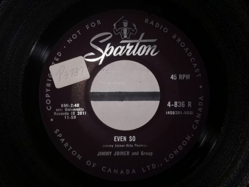 Jimmy Joiner - Even So / Nero (7") (Very Good Plus (VG+))