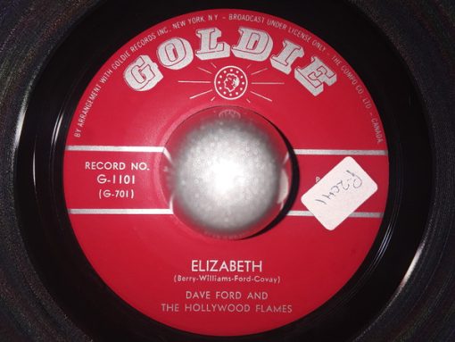 David Ford (5) And The Hollywood Flames - Elizabeth / Believe In Me (7", Single) (Very Good Plus (VG+))