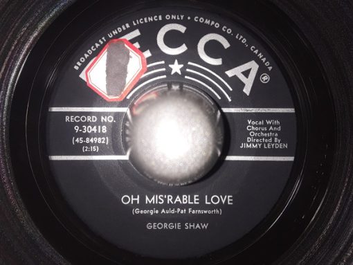 Georgie Shaw - Oh Mis'rable Love / Honeycomb  (7", Single) (Very Good Plus (VG+))