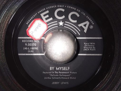 Jerry Lewis (3) - By Myself / No One (7", Single) (Very Good Plus (VG+))