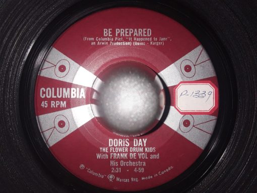 Doris Day - Be Prepared (7", Single) (Very Good (VG))