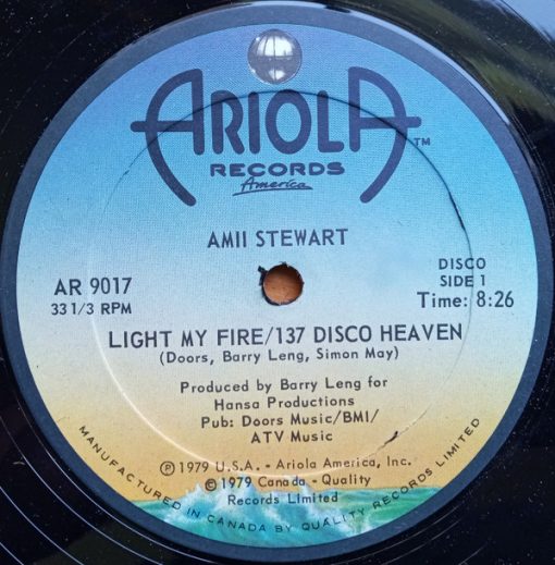 Amii Stewart - Light My Fire/137 Disco Heaven / Am I Losing You (12", Single) (Mint (M))