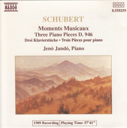 Franz Schubert, Jenö Jandó - Moments Musicaux, Three Piano Pieces D. 946 (CD, Album) (Near Mint (NM or M-))