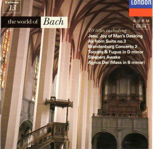 Johann Sebastian Bach -  Various - The World Of Bach (CD, Comp, RM, ADR) (Near Mint (NM or M-))