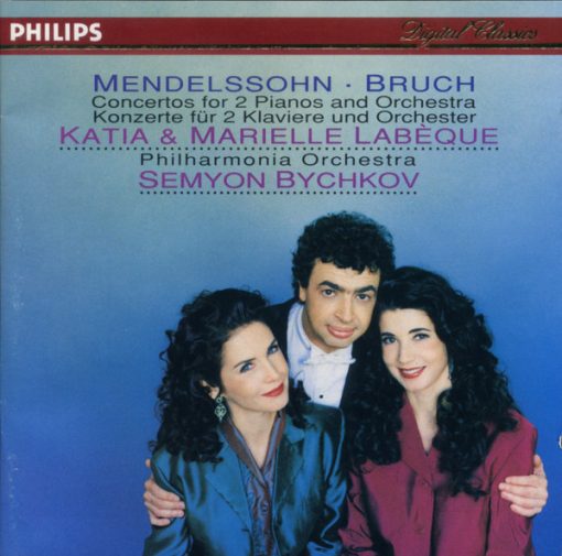 Felix Mendelssohn-Bartholdy / Max Bruch, Katia Et Marielle Labèque, Philharmonia Orchestra, Semyon Bychkov - Concertos For 2 Pianos And Orchestra (CD, Club) (Near Mint (NM or M-))