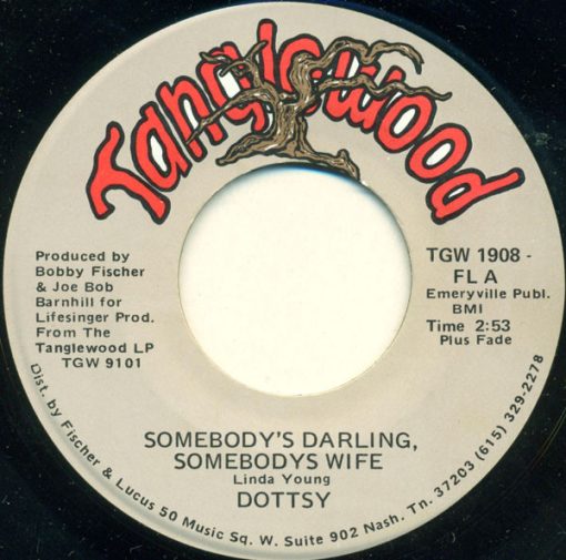 Dottsy - Somebody's Darling, Somebodys Wife (7") (Very Good Plus (VG+))