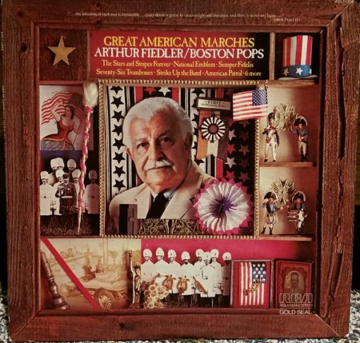 Arthur Fiedler / Boston Pops Orchestra - Great American Marches (LP, Comp, RE, RM) (Mint (M))