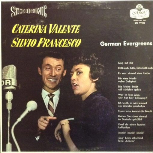 Caterina Valente, Silvio Francesco - German Evergreens (LP) (Mint (M))