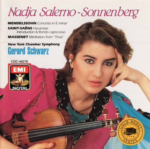 Felix Mendelssohn-Bartholdy / Camille Saint-Saëns, Jules Massenet, Nadja Salerno-Sonnenberg / New York Chamber Symphony / Gerard Schwarz - Violin Concerto In E Minor / Havanaise / Introduction & Rondo Capriccioso / Meditation From "Thais" (CD, Album) (Near Mint (NM or M-))