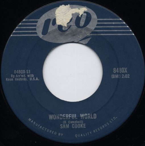 Sam Cooke - Wonderful World (7", Single) (Near Mint (NM or M-))