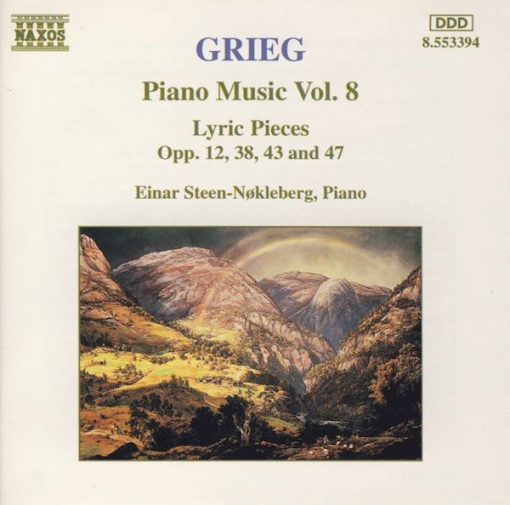 Edvard Grieg, Einar Steen-Nøkleberg - Piano Music Vol. 8 (Lyric Pieces Opp. 12, 38, 43 And 47) (CD, Album) (Near Mint (NM or M-))