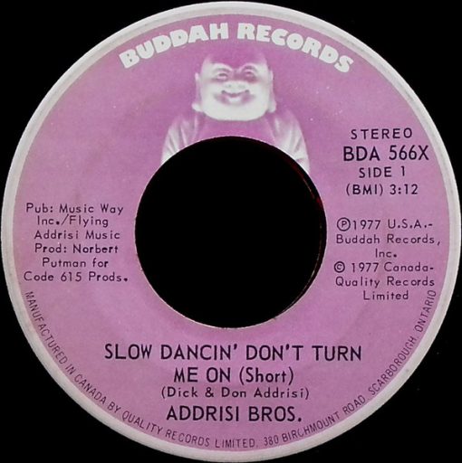 Addrisi Brothers - Slow Dancin' Don't Turn Me On (7", Single) (Near Mint (NM or M-))