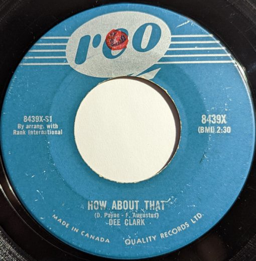 Dee Clark - How About That (7") (Near Mint (NM or M-))