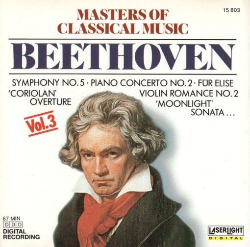 Ludwig Van Beethoven - Masters Of Classical Music, Vol.3: Beethoven (CD, Comp) (Near Mint (NM or M-))