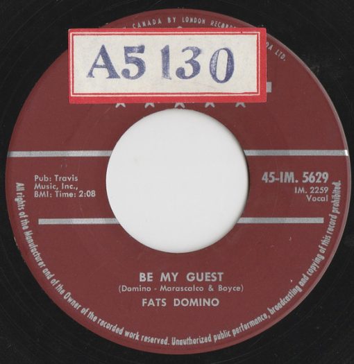 Fats Domino - Be My Guest / I've Been Around (7", Single, Mono) (Very Good (VG))