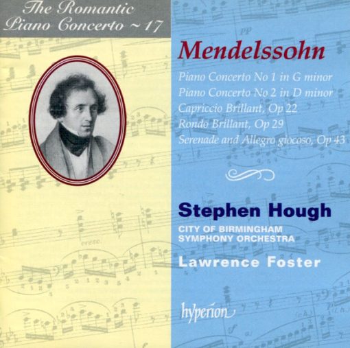 Felix Mendelssohn-Bartholdy, Stephen Hough, City Of Birmingham Symphony Orchestra, Lawrence Foster - Piano Concerto No 1 In G Minor / Piano Concerto No 2 In D Minor / Capriccio Brillant, Op 22 / Rondo Brillant, Op 29 / Serenade And Allegro Giocoso, Op 43 (CD, Album) (Near Mint (NM or M-))