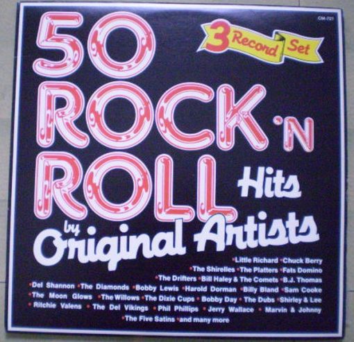 Various - 50 Rock ' N Roll Hits By Original Artists  (3xLP, Comp) (Mint (M))