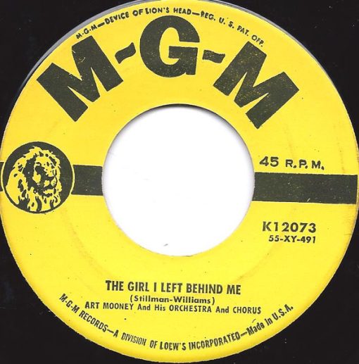 Art Mooney & His Orchestra - The Girl I Left Behind Me (7", Single) (Near Mint (NM or M-))