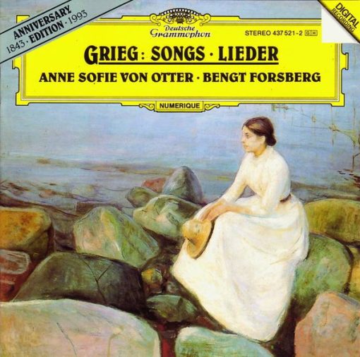 Edvard Grieg : Anne Sofie Von Otter • Bengt Forsberg - Sange • Lieder • Songs • Mélodies (CD, Album) (Near Mint (NM or M-))