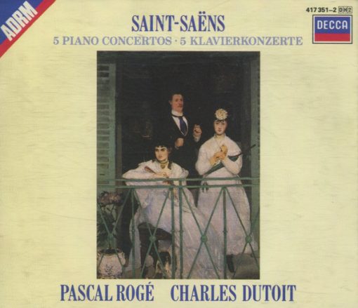 Camille Saint-Saëns, Pascal Rogé, Charles Dutoit - 5 Piano Concertos = 5 Klavierkonzerte (2xCD, RM) (Near Mint (NM or M-))