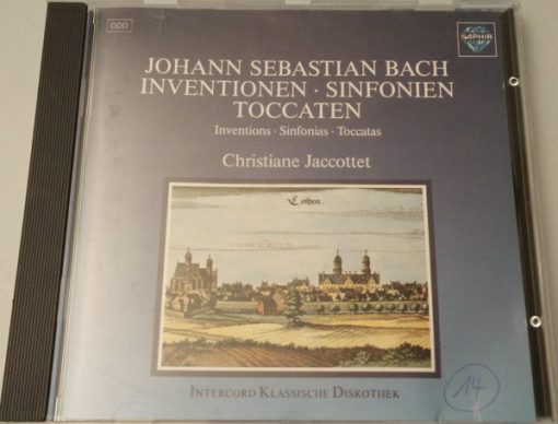 Johann Sebastian Bach - Christiane Jaccottet - Inventionen Sinfonien Toccaten (CD, Album) (Near Mint (NM or M-))