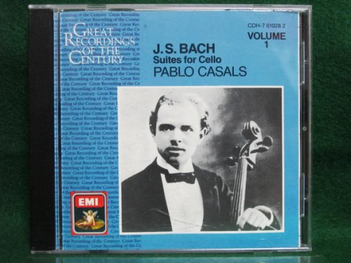 Johann Sebastian Bach, Pablo Casals - Suites For Cello, Volume 1 (CD, Comp, Mono, RE, RM) (Near Mint (NM or M-))