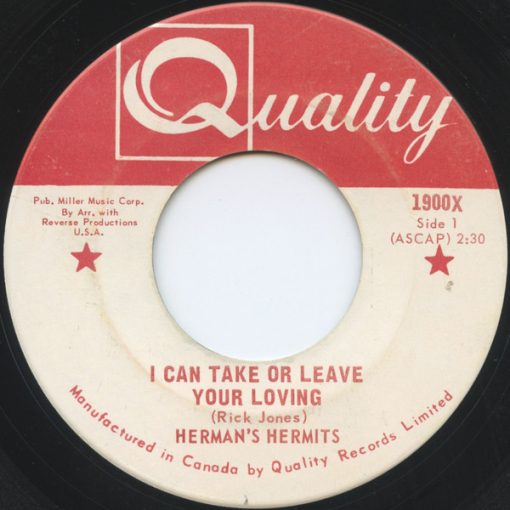 Herman's Hermits - I Can Take Or Leave Your Loving (7", Single) (Near Mint (NM or M-))