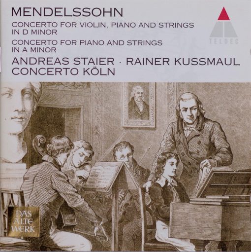 Felix Mendelssohn-Bartholdy, Andreas Staier, Rainer Kussmaul, Concerto Köln - Concerto For Violin, Piano And Strings In D Minor / Concerto For Piano And Strings In A Minor (CD) (Near Mint (NM or M-))