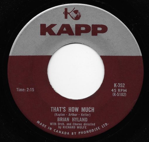 Brian Hyland - That's How Much (7") (Very Good Plus (VG+))