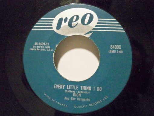 Dion & The Belmonts - Every Little Thing I Do / A Lover's Prayer (7", Single) (Very Good Plus (VG+))