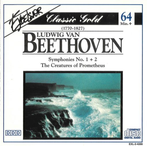 Ludwig van Beethoven - Symphonies No. 1 + 2 · The Creatures of Prometheus (CD, Comp) (Very Good Plus (VG+))