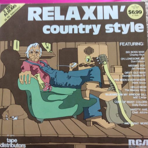 Various - Relaxin' Country Style (LP, Comp) (Mint (M))