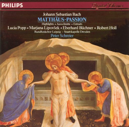 Johann Sebastian Bach - Peter Schreier, Lucia Popp, Marjana Lipovšek, Eberhard Büchner, Robert Holl, Rundfunkchor Leipzig, Staatskapelle Dresden - Matthäus-Passion Highlights (CD, Comp) (Near Mint (NM or M-))