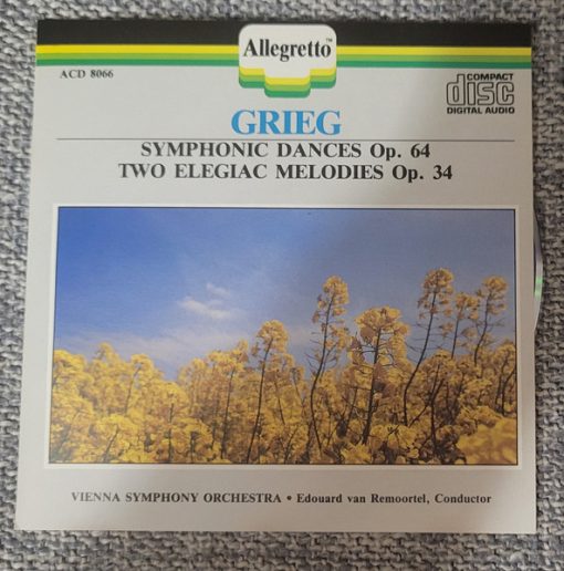 Edouard Van Remoortel Conducting Vienna Pro Musica Orchestra - Grieg Symphonic Dances, Op 64 &Two Elegiac Melodies, Op. 34 (CD, Album) (Near Mint (NM or M-))